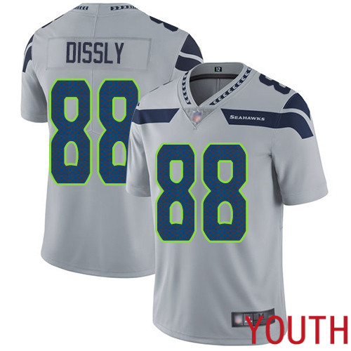 Seattle Seahawks Limited Grey Youth Will Dissly Alternate Jersey NFL Football #88 Vapor Untouchable->seattle seahawks->NFL Jersey